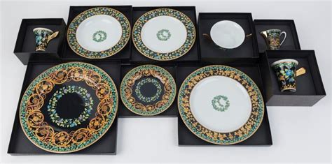 buy complete service versace gold ivy|versace greek dinnerware.